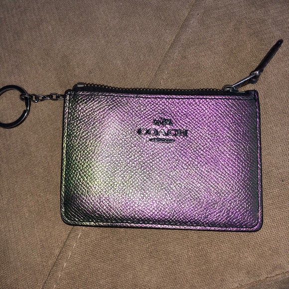Coach Accessories - Iridescent Coach ID & Card Holder Keychain